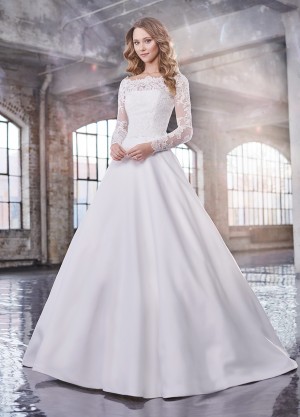 martin thornburg carol two piece strapless bridal dress 01 698