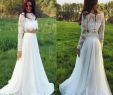 Two Piece Bridal Dress New Discount Stunning Two Pieces Lace 2016 Wedding Dresses Plus Size Long Sleeves Summer Beach Garden Princess Bridal Ball Gowns Cheap Bohemian Vestido