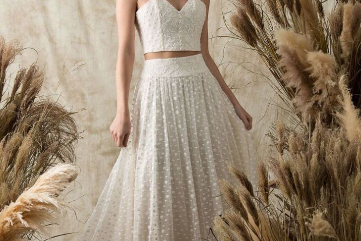 Two Piece Wedding Gowns Luxury Dreamers and Lovers Boho Lace Two Piece Wedding Dress