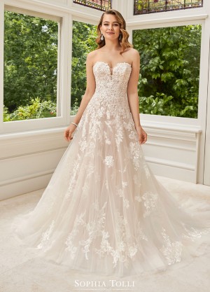 sophia tolli y rosa strapless wedding dress 01 681