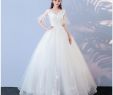 Types Of Wedding Dresses Elegant Wedding Dress 2018 New Winter Korean Style Large Size Bride Wedding Slim V Collar Princess Dreamy Tail