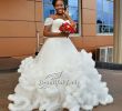 Unique Short Wedding Dresses Beautiful 2017 African Wedding Dress 2017 Unique Strapless Cap Sleeve Ruffles Tulle Ball Gown Wedding Dresses Fast Shiipping Puffy Bridal Gowns Green Wedding