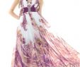 Unique Vintage Wedding Dresses Awesome Sale Purple Floral Print Chiffon Halter Prom Dress with