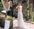 Unique Wedding Dresses with Color Lovely Unique Style Y Bohemian Wedding Dresses Cap Sleeves Full Lace Open Back Pearl A Line Boho Bridal Gowns