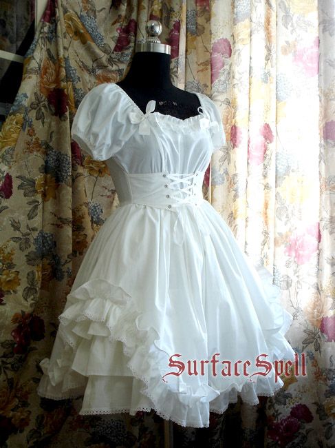 Vampire Wedding Dresses Beautiful Surface Spell Vampire Hime Unicolor Gothic Sweet Classic