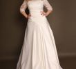 Vera Wang Plus Size Wedding Dresses Lovely Satin Wedding Dress Plus Size Wedding Dress with Sleeves