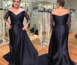 Vintage Dresses for Wedding Guests Inspirational 2020 Vintage Navy Blue Mother the Bride Dresses F Shoulder Crystal Beaded Long Sleeves Satin Plus Size Party Dress Wedding Guest Gowns Cheap
