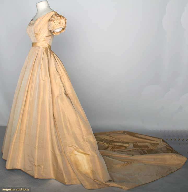 Vintage Wedding Dress Nyc Unique Circa 1860 Beige Silk Wedding Dress Fashion