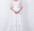 Vintage White Wedding Dress Awesome Vintage 80s Wedding Dress Victorian Puff Sleeve Dot Lace