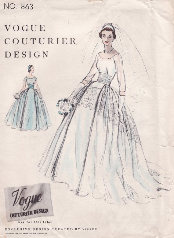 Vogue Wedding Dresses Best Of Vogue Couturier Design No 863 Boned Wedding by