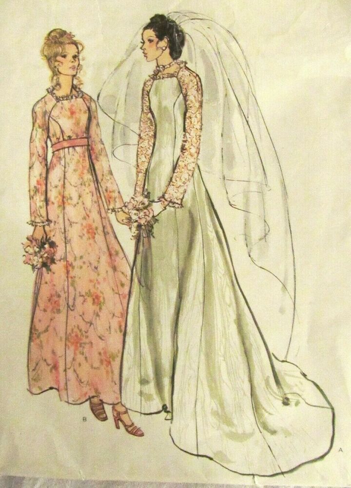 Vogue Wedding Dresses Fresh Uncut Vogue Bridal Design 2809 Vintage Wedding Dress 14 B36