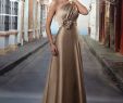 Wedding Anniversary Dresses Awesome E Shoulder Shoulder A Line Dress with Large Flower Accent