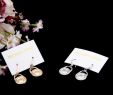 Wedding Brand Unique New York Fashion Dangle Earrings Letters Wedding Brand Jewelry for Women Gold Silver