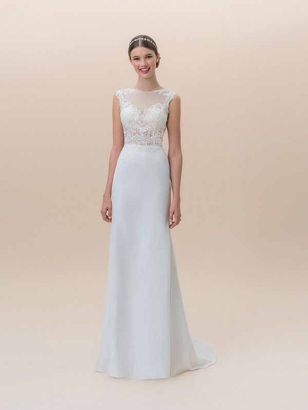 Wedding Dress Casual Unique Moonlight Tango Crepe Back Satin Mermaid Bridal Gown Style