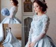 Wedding Dress Clearance Awesome 3d Floral Appliques Ball Gown Wedding Dresses Long Sleeve Wedding Gown Custom Color Plus Size Bridal Dress