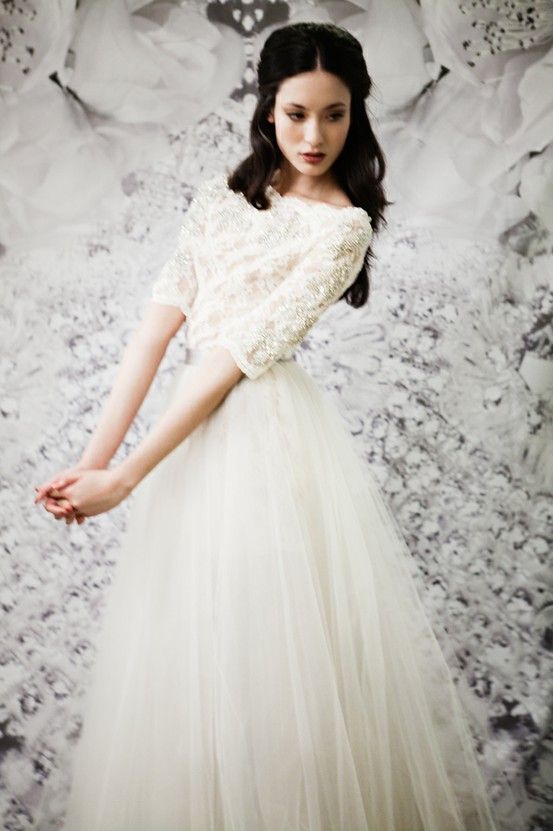 Wedding Dress for 2nd Marriage Fresh Perfect for A Vintage Winter Wedding Beaded Tulle