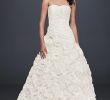 Wedding Dress for Petite Awesome David S Bridal Collection Rosette Skirt Wedding Dress Wedding Dress Sale