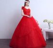 Wedding Dress In Color Inspirational Wedding Dress Bride Thin the Red Word Shoulder