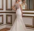 Wedding Dress In Colors Inspirational Style 8846 Intricate Beaded Back and Cap Sleeve Wedding