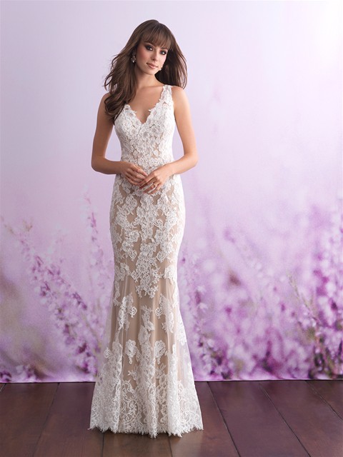 Wedding Dress Pink Elegant Allure Romance 3108 Size 6