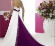 Wedding Dress Purple Best Of Discount Hot Selling New Elegant White and Purple Emboridery Wedding Dresses Sleeveless Satin Court Train Strapless Bridal Gowns Lace Bridal Gowns