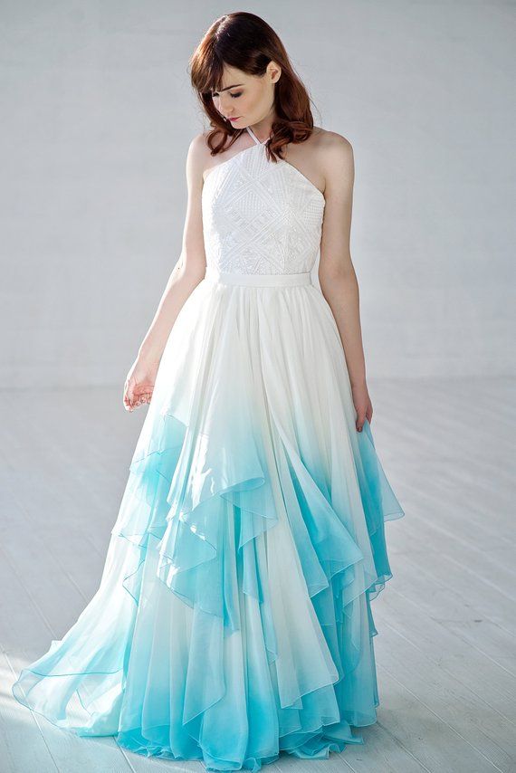 Wedding Dress Separates top Inspirational Skye Wedding Dress Ombre Wedding Dress Bridal
