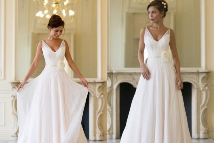 Wedding Dress Size 2 Best Of Naomi Neoh 2018 Greek Style Wedding Dress V Neck Chiffon Summer Beach Wedding Gowns with Handmade Flower Grecian Bridal Dress