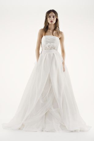 Wedding Dress Skirt Awesome White by Vera Wang Draped organza Wedding Dress Style