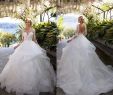 Wedding Dress Skirts Elegant 2018 Ruffle Skirts Backless Wedding Dresses Illusion Long Sleeves Appliqued Ball Gowns Bridal Wedding Gowns Chiffon Wedding Dress Chinese Wedding