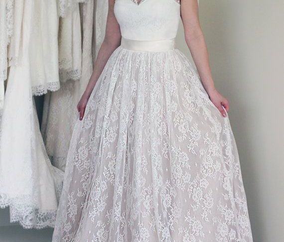 Wedding Dress Skirts Lovely Lace Skirt Lace Wedding Skirt Bridal Separates Tulle