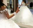 Wedding Dress Up Unique 2018 Luxurious V Neck Long Sleeve Ball Gown Wedding Dresses Lace Up Back Appliques Bridal Gowns Princess Plus Size Bride Wedding Gowns