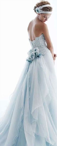 Wedding Dress with Blue Accents New 421 Best Blue Wedding Dresses Images