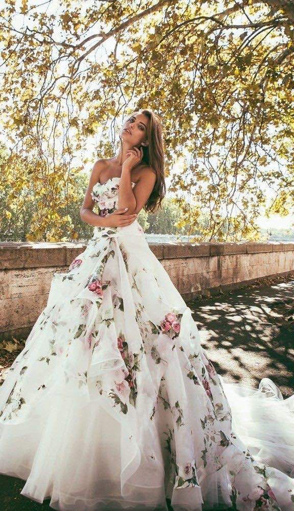 Wedding Dress with Flower Elegant Pin On Wedding Ideas