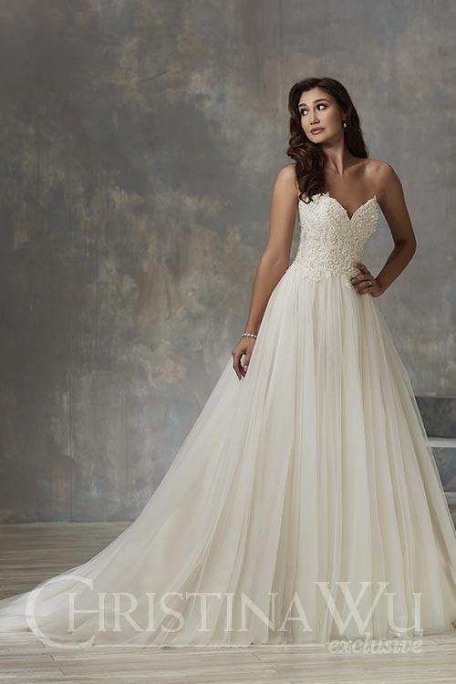 Wedding Dress with Tulle Skirt Awesome Christina Wu Bridal Gowns Spring Lake Bridal & Tuxedos