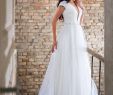 Wedding Dress with Tulle Skirt Best Of Bohemian Tulle Wedding Dress with Deep V Neckline and Open