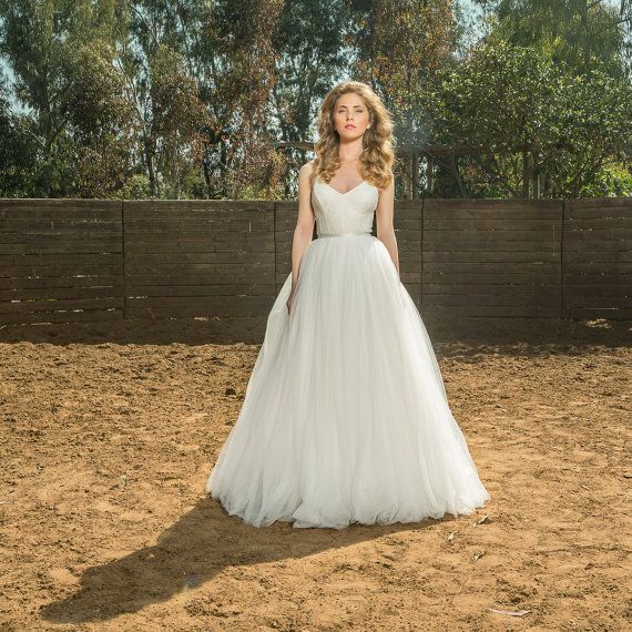 Wedding Dress with Tulle Skirt Elegant Pin On someday My Prince Will E