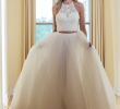 Wedding Dresses 2 Pieces Best Of Marys Bridal Mb5006 Halter top Two Piece Wedding Gown