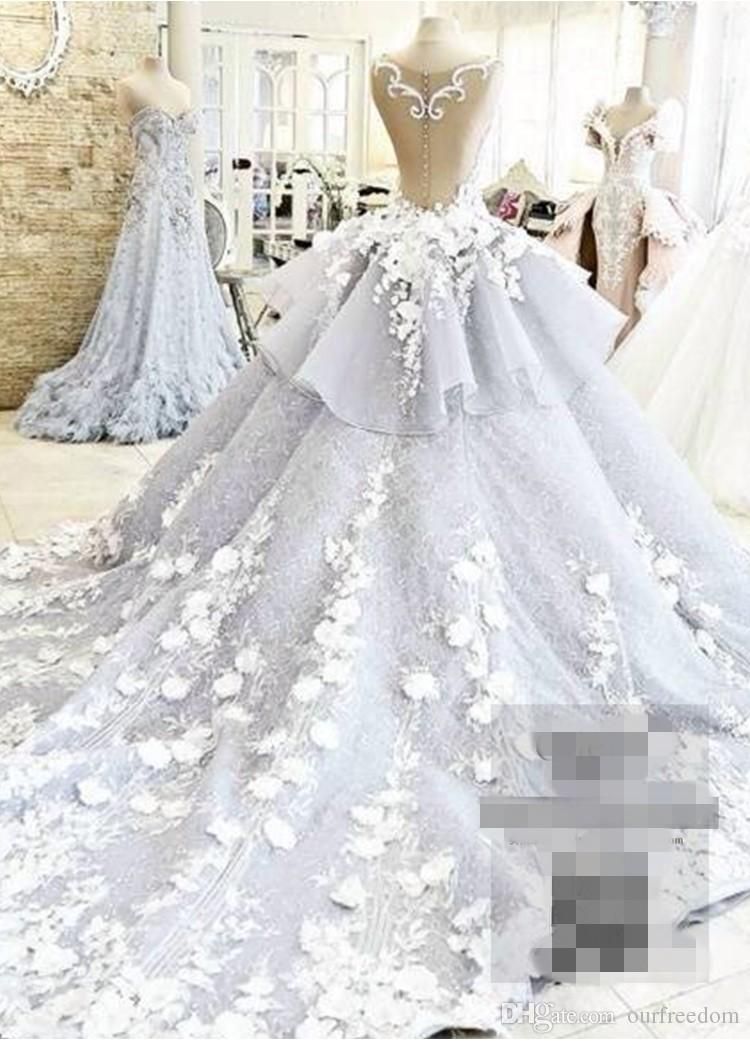 Wedding Dresses 2016 Summer Luxury 2019 Summer Dreaming Ball Gown Wedding Dresses 3d Flora