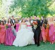Wedding Dresses and Tuxedos Awesome Outdoor Wedding with Vibrant Pink orange Décor In