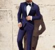 Wedding Dresses and Tuxedos New Dark Navy Men Wedding Suits Slim Fit Bridegroom Tuxedos Cheap Groomsmen Suit Two Pieces formal Business Jackets with Bow Tie Black Wedding Suits