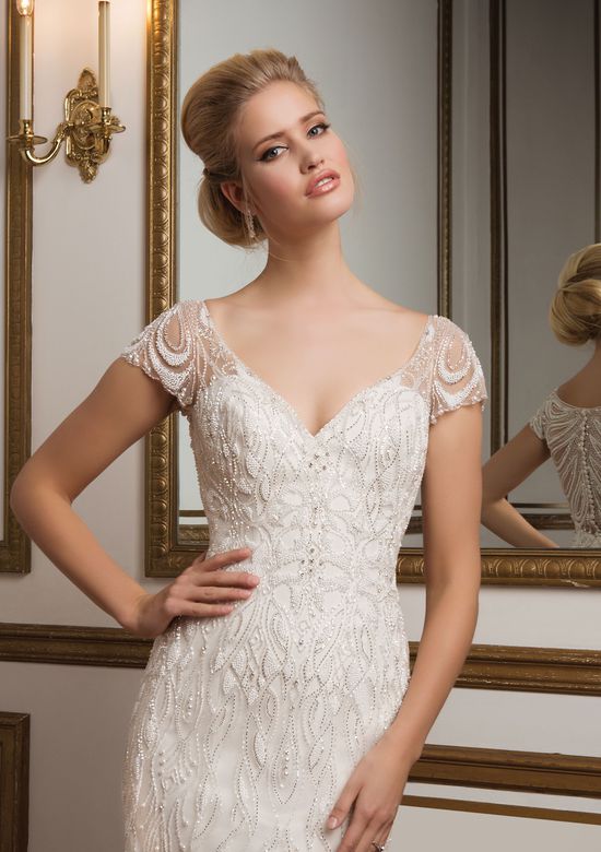 Wedding Dresses Cap Sleeves Awesome Style 8846 Intricate Beaded Back and Cap Sleeve Wedding