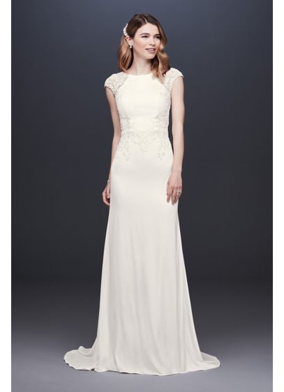 Wedding Dresses Cap Sleeves Elegant White by Vera Wang Wedding Dresses & Gowns