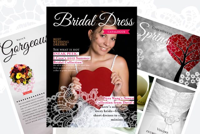free wedding gown catalogs lovely free wedding dress catalogue template with 12 pages