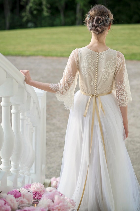 Wedding Dresses Columbia Sc Luxury Rustic Wedding Dress Country Wedding Dress Boho Wedding Dress Flutter Sleeve Bridal Gown Flare Sleeve Bridal Gown Wedding Dress thea