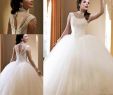 Wedding Dresses Dc Lovely Crystals Beaded Ball Gown White Wedding Dresses 2019 Bling Bling Crew Neckline Capped Sleeve Keyhole Back Bridal Gowns Floor Length Lace Wedding Gowns
