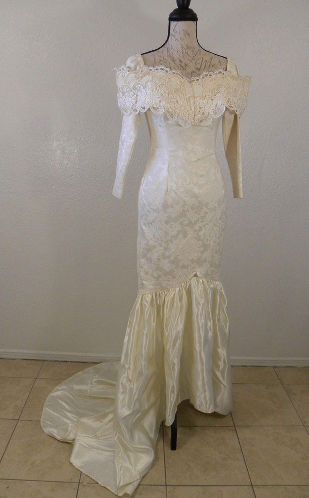 Wedding Dresses Designer Games Awesome Vtg Scott Mcclintock Wedding Dress Sz 8 Ivory Lace Pearl