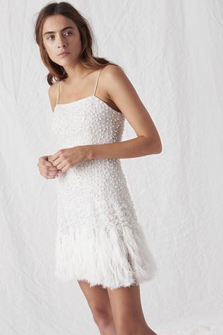 Wedding Dresses Feathers Inspirational Aje Pellina Feather Dress Wedding Dress Sale F