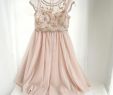 Wedding Dresses for Baby Girls Awesome the "penelope" Two Piece Blush Sequin Dress
