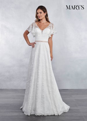 marys bridal mb1030 butterfly sleeve wedding gown 01 546