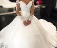 Wedding Dresses for Courthouse Unique Stunning F the Shoulder Ball Gown Wedding Dresses Court Train Tulle Long Sleeves